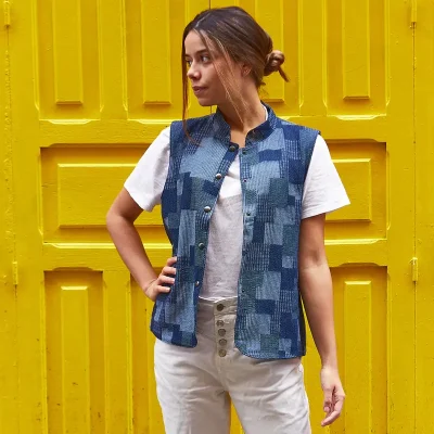 Patron gilet sans manche femme RABAT par Ikatee
