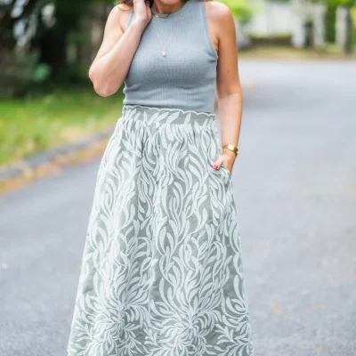 Patron de la jupe LOUISE par Clématisse Pattern