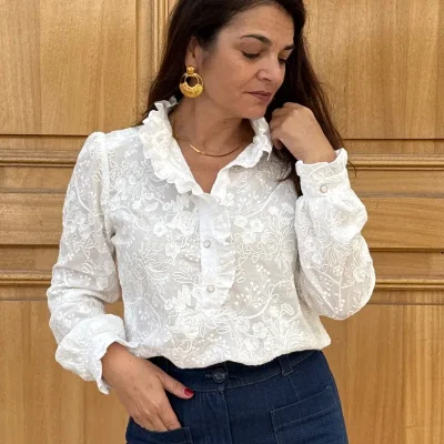 Patron blouse-robe Albane par Clématisse Pattern