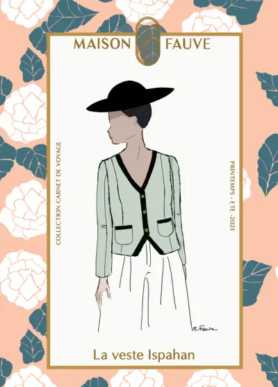 Patron couture veste Ispahan de Maison Fauve
