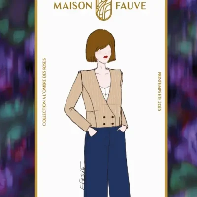 Patron couture spencer Damas / Patron pochette, par Maison Fauve