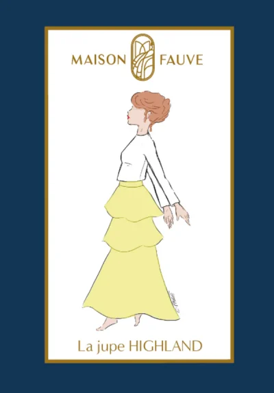 Patron couture jupe Highland de Maison Fauve