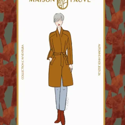 Patron couture manteau Marcello - Patron pochette par Maison Fauve