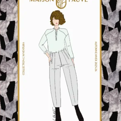 Patron couture pantalon Andrea - Patron pochette par Maison Fauve