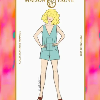 Patron couture combishort, robe Cosmopolitan par Maison Fauve