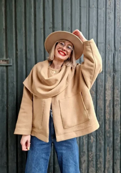 PATRON MANTEAU / VESTE GILET ECHARPE CAROLE par AV Alexandra Création