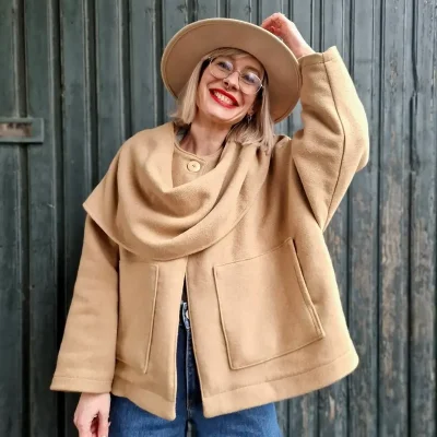 PATRON MANTEAU / VESTE GILET ECHARPE CAROLE par AV Alexandra Création