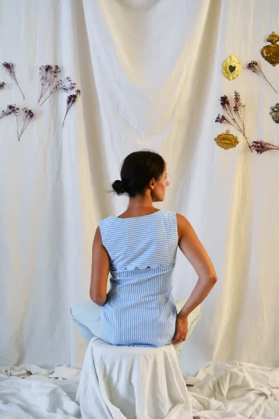Patron couture robe, top à festons Bloom de Maison Fauve