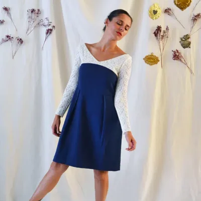 Patron couture robe Jasmin de Maison Fauve