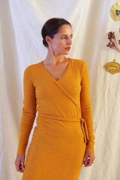 Patron couture robe, top en maille Ludmilla de Maison Fauve