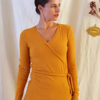 Patron couture robe, top en maille Ludmilla de Maison Fauve