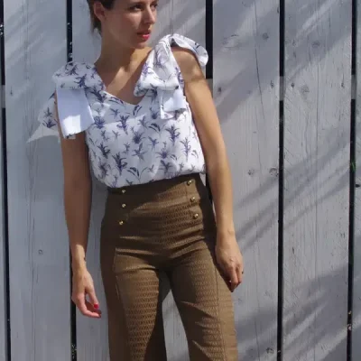 Patron couture pantalon à pont Embrun de Maison Fauve