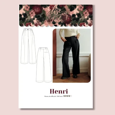Patron de couture Pantalon Henri Lise Tailor
