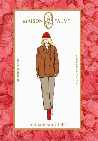 Patron couture manteau Cliff de Maison Fauve