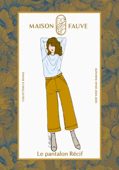Patron couture pantalon Récif de Maison Fauve
