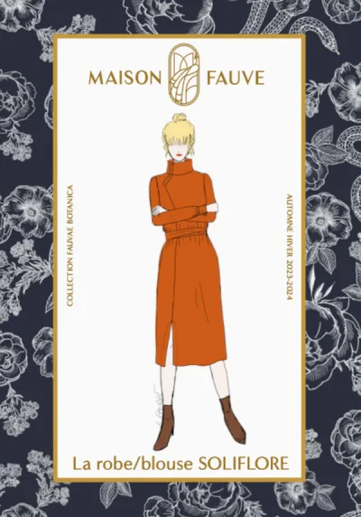 Patron couture robe, blouse Soliflore par Maison Fauve