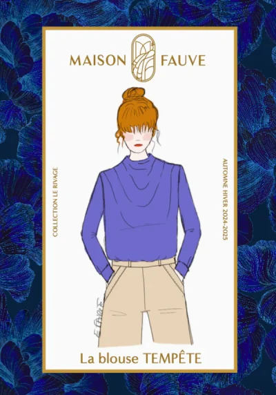 Patron couture blouse Tempête par Maison Fauve