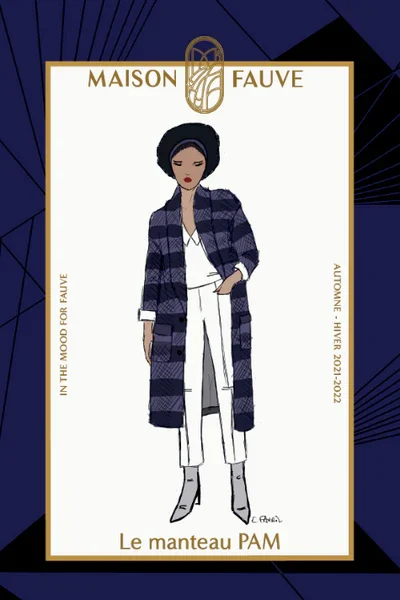Patron manteau Pam de Maison Fauve