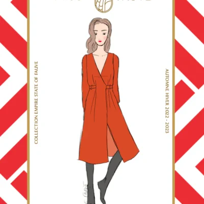 Patron couture robe portefeuille Soho par Maison Fauve