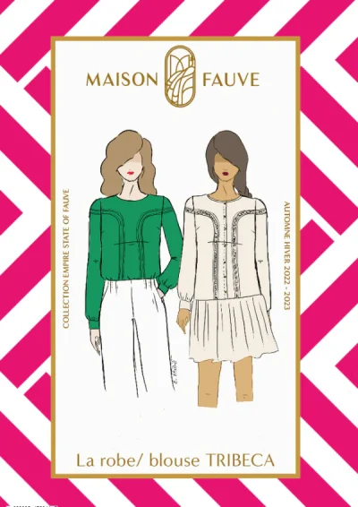 Patron blouse, robe Tribeca de Maison Fauve