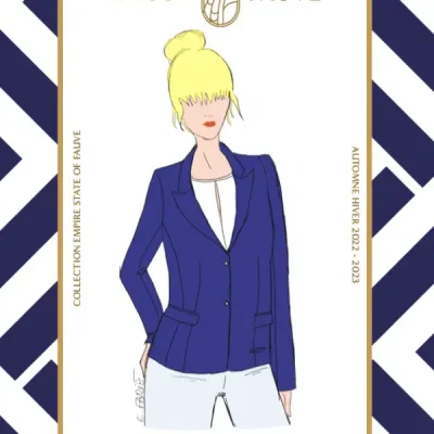 Patron couture veste blazer Manhattan de Maison Fauve