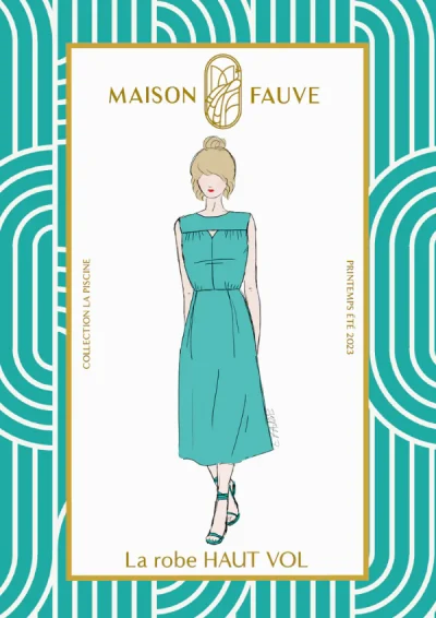 Patron couture robe Haut Vol, par Maison Fauve
