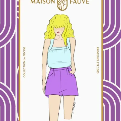 Patron couture short Grand Bain de Maison Fauve