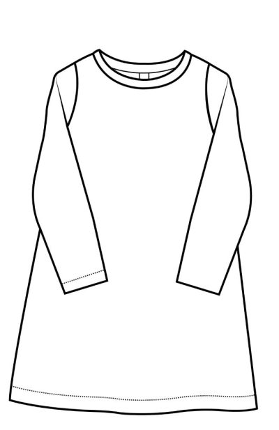 Patron PDF de la Robe Neufchatel pour bébé et enfant