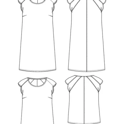 Patron couture robe, blouse Daïquiri par Maison Fauve