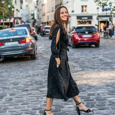 Patron couture robe portefeuille longue Tamara de Maison Fauve