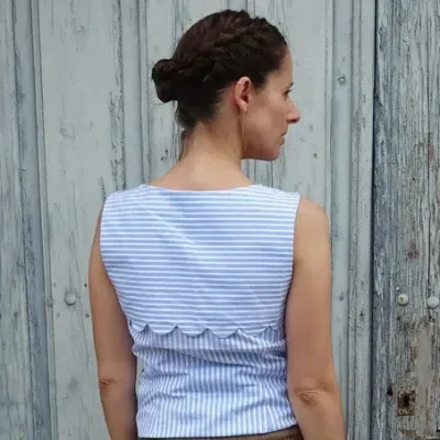 Patron couture robe, top à festons Bloom de Maison Fauve