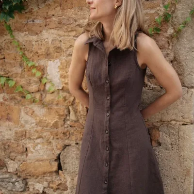 Patron de couture Robe/top Domitille Joli Lab — Élégante et intemporelle, facile à coudre, la robe Domitille a tout pour devenir un incontournable de votre ét — à coudre soi-même — patron de couture PDF à télécharger