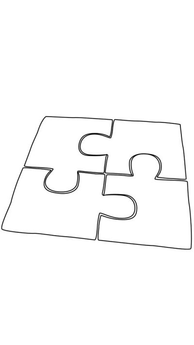 Le patron du tapis de jeu en forme de Puzzle
