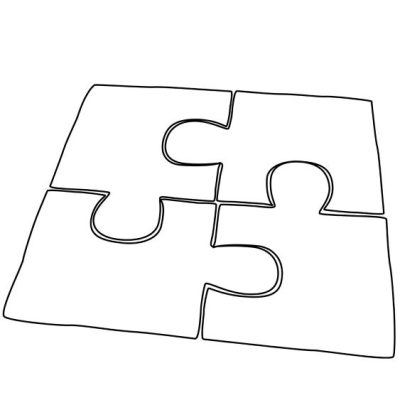 Le patron du tapis de jeu en forme de Puzzle