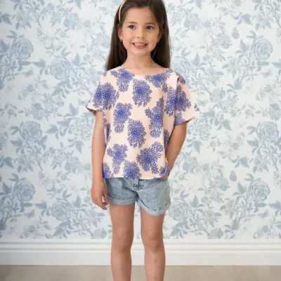 Patron couture top fille Miss Palma par Maison Fauve