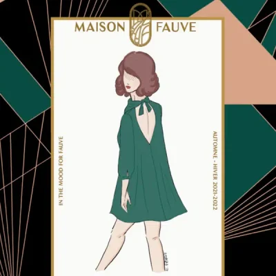 Patron couture robe, blouse Mia, par Maison Fauve
